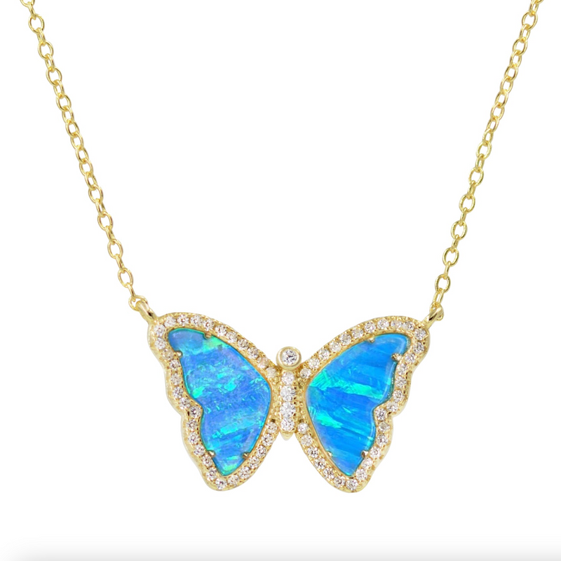 Mini Opal Butterfly Pendant Collection - All Colors