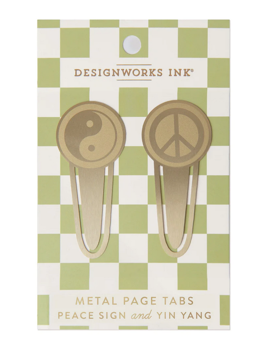 Brass Page Tabs - Peace & Tin Yang