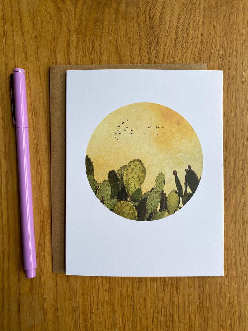 Cacti Circle Greeting Card