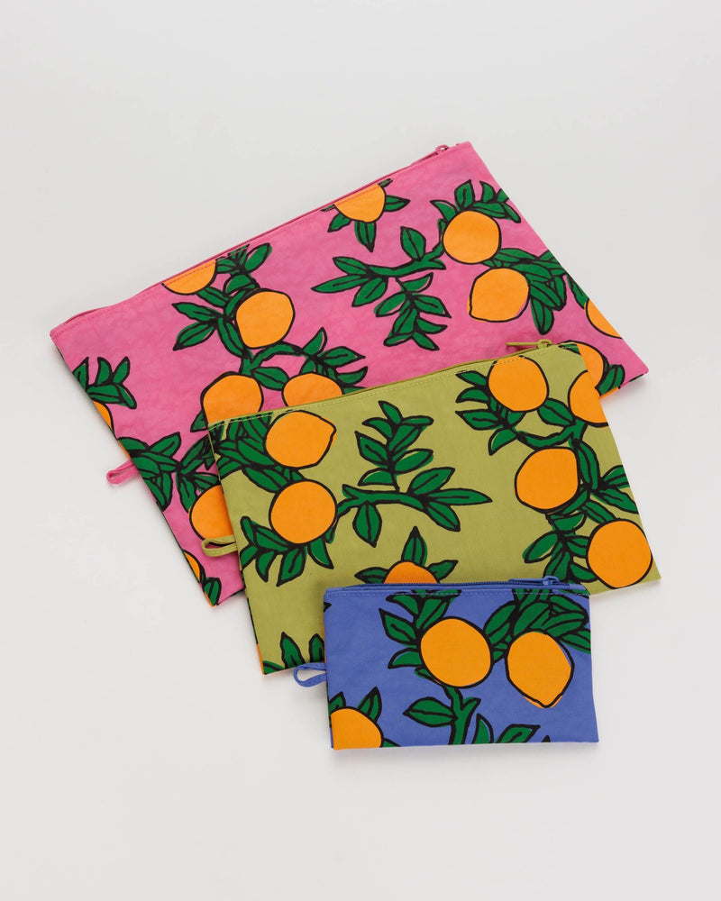 Flat Pouch Set Collection - Orange Trees