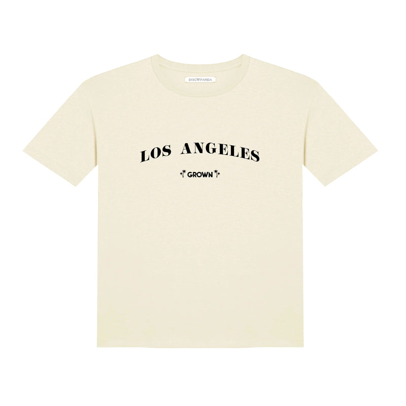 Grown In Los Angeles T-Shirt- Beige