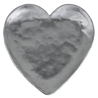 Forged Iron Heart Tray - Silver