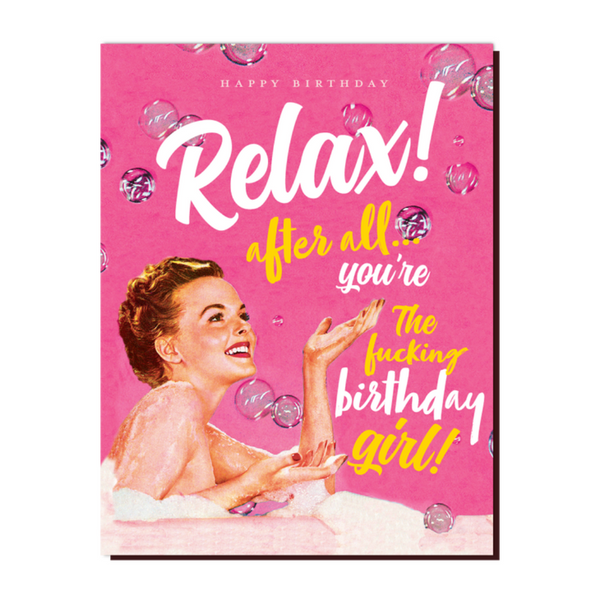 Relax Pink Card