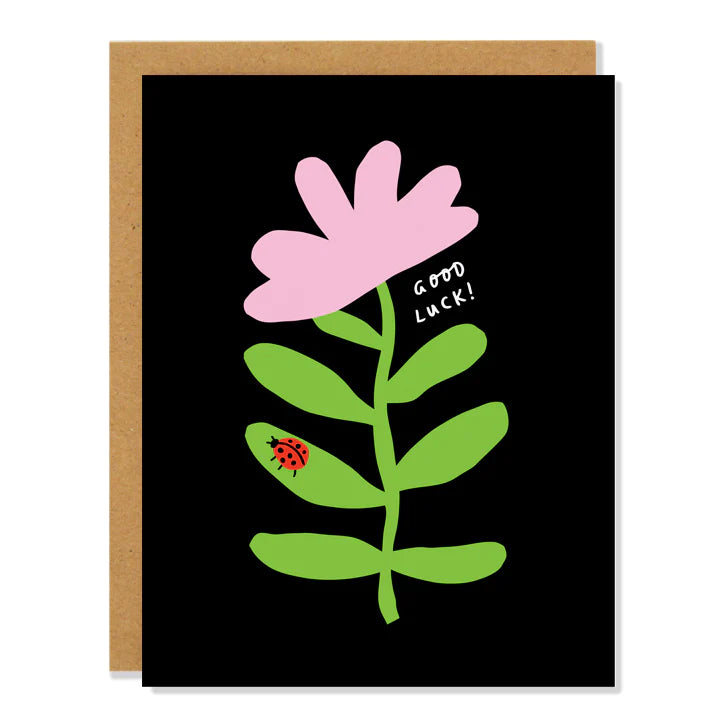 Good Luck Ladybug Greeting Card