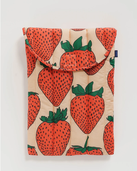 Puffy Laptop Sleeves 16" - Strawberry