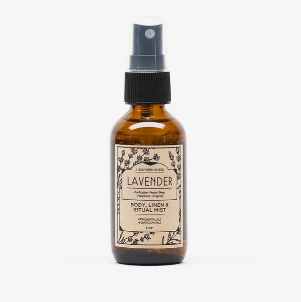Lavender Body & Linen Ritual Mist with crystals- 2 oz.