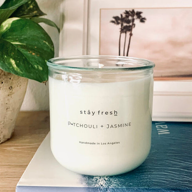 Recycled Glass Soy Candles - 10 oz