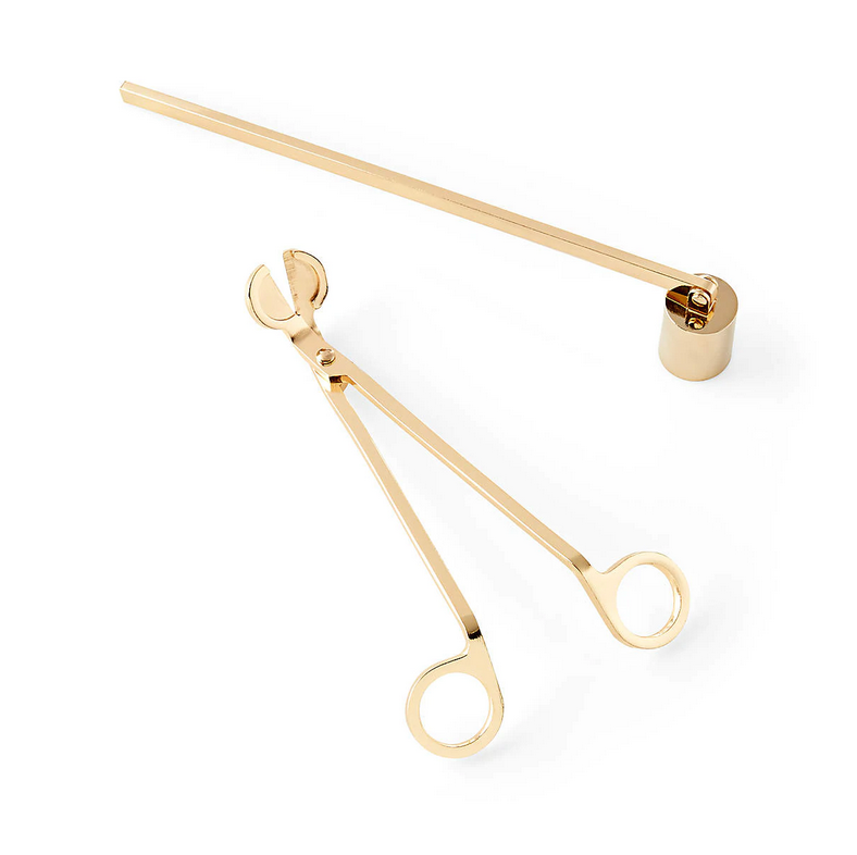Gold Metallic Candle Wick Trimmer & Snuffer