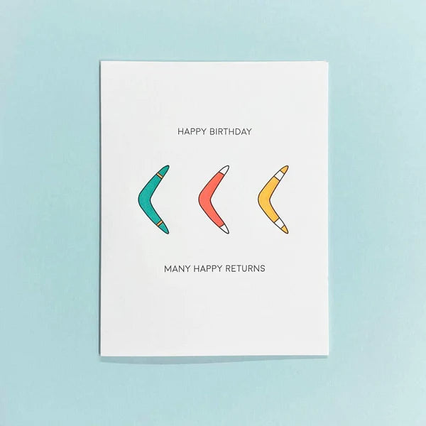 Boomerang Birthday Card