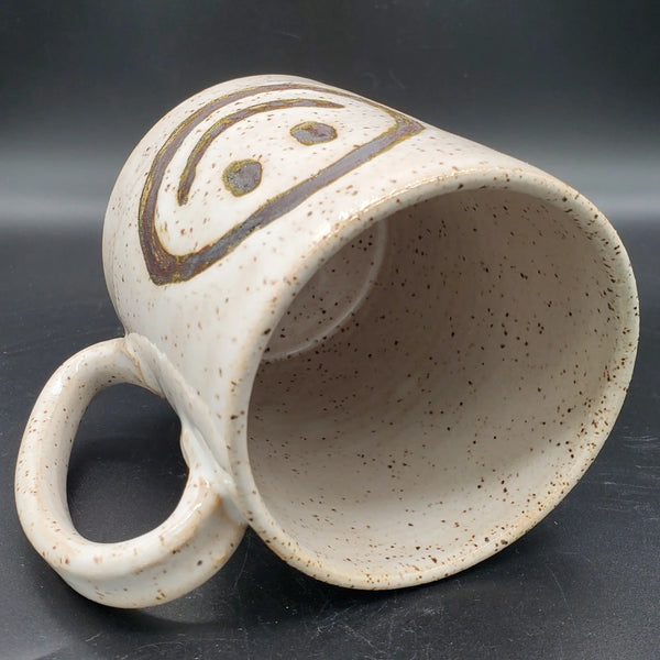 Smiley Face 14 oz Ceramic Mug - White
