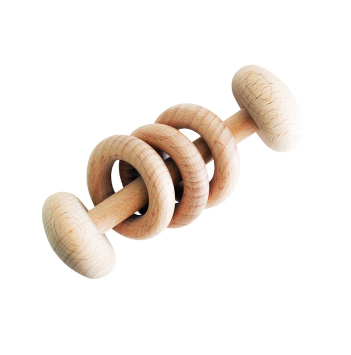 Teether Rattle Stick - Natural