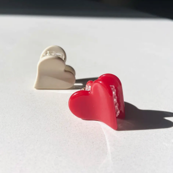 2pc Heart Mini Claw Clip Set