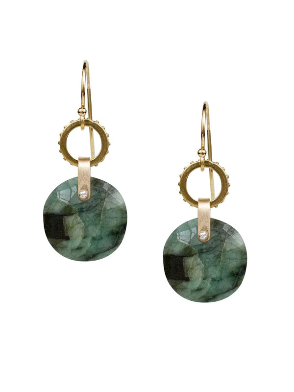 Terra Earrings - Emerald