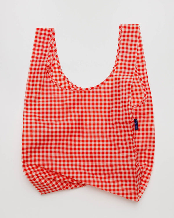 Standard Baggu Reusable Tote Collection - Red Gingham