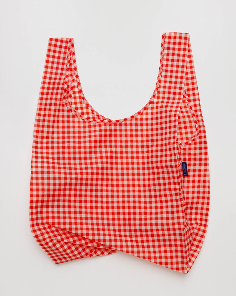 Standard Baggu Reusable Tote Collection - Red Gingham