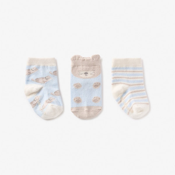 Infant Sock Set of 3 - Otter