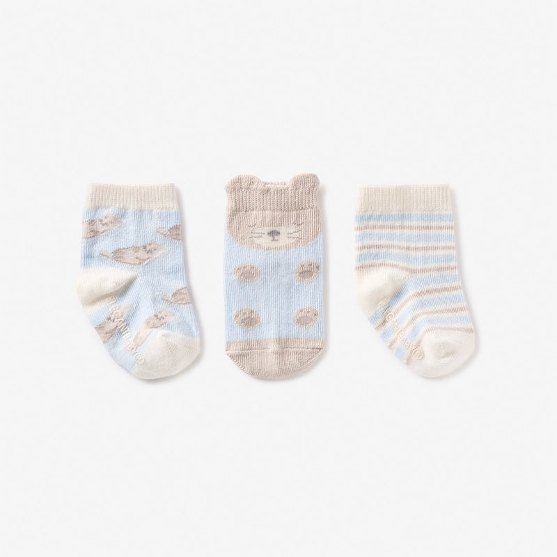 Infant Sock Set of 3 - Otter
