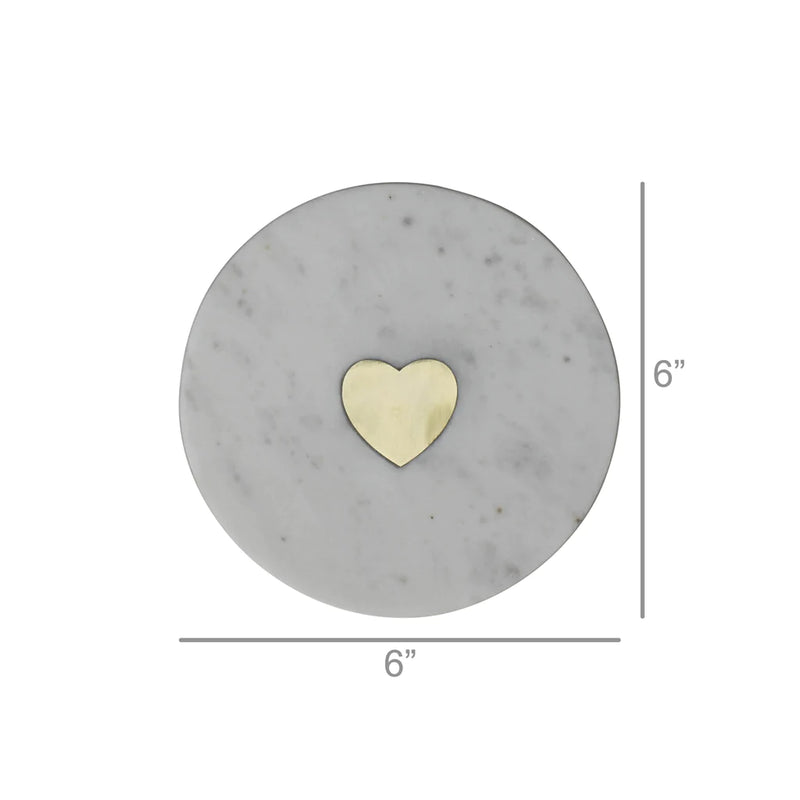 Inlaid Marble Tray-Heart