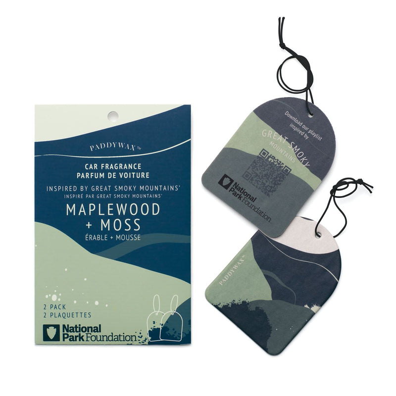 Great Smokey Mountain National Park Car Fragrance - Maplewood + Moss