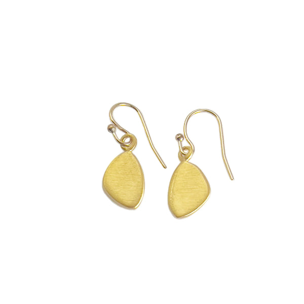 Small Leaf Earring - Gold Vermeil