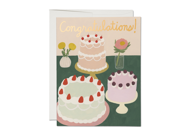 Cake Celebration Congratulations Card