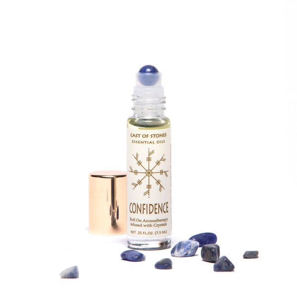 Confidence Essential Oil Roll-on with Sodalite Crystals