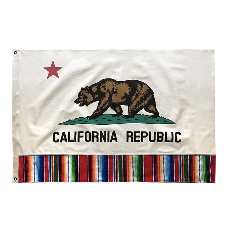 California Flag w/Serape Border- 2'x3'