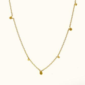 Random Itty Bitty Chain Necklace - 14 Karat Gold With Diamonds