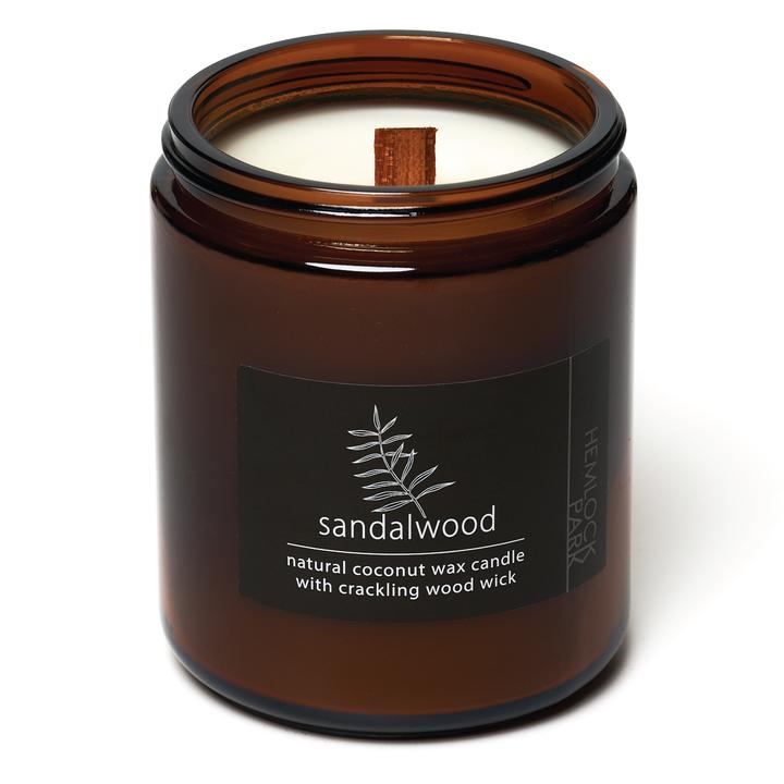 Organic Coconut Wax Candle with Wood Wick - 8 oz
