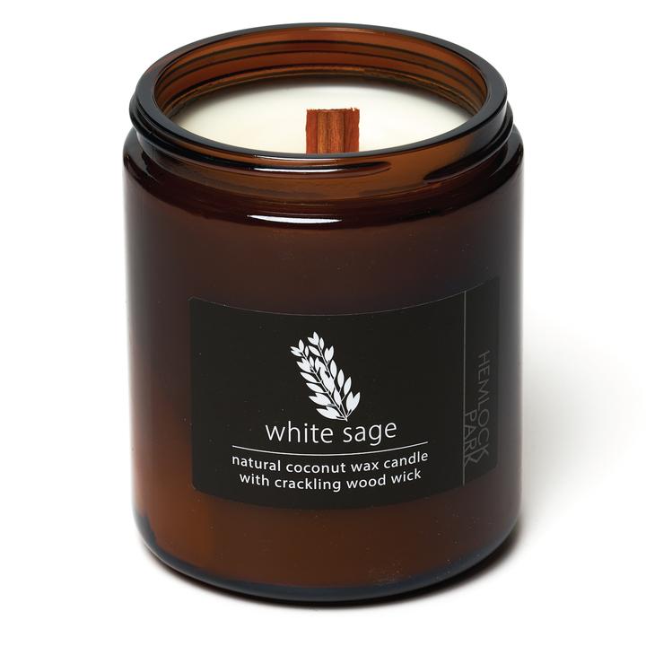 Organic Coconut Wax Candle with Wood Wick - 8 oz