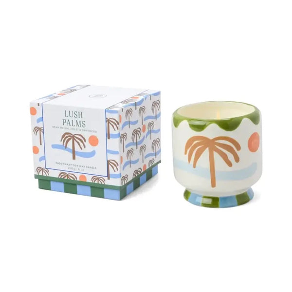 Adopo Palm Tree Ceramic Candle -  Lush Palms
