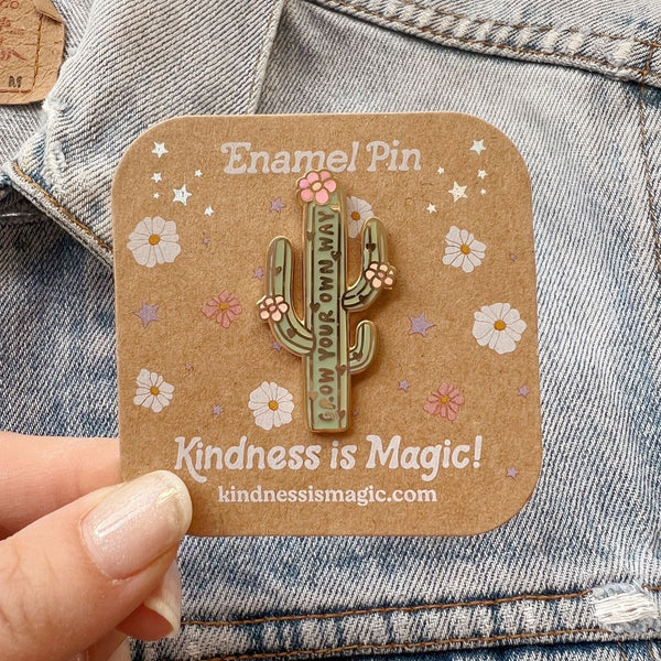 Kindness is Magic Rainbow Enamel Keychain