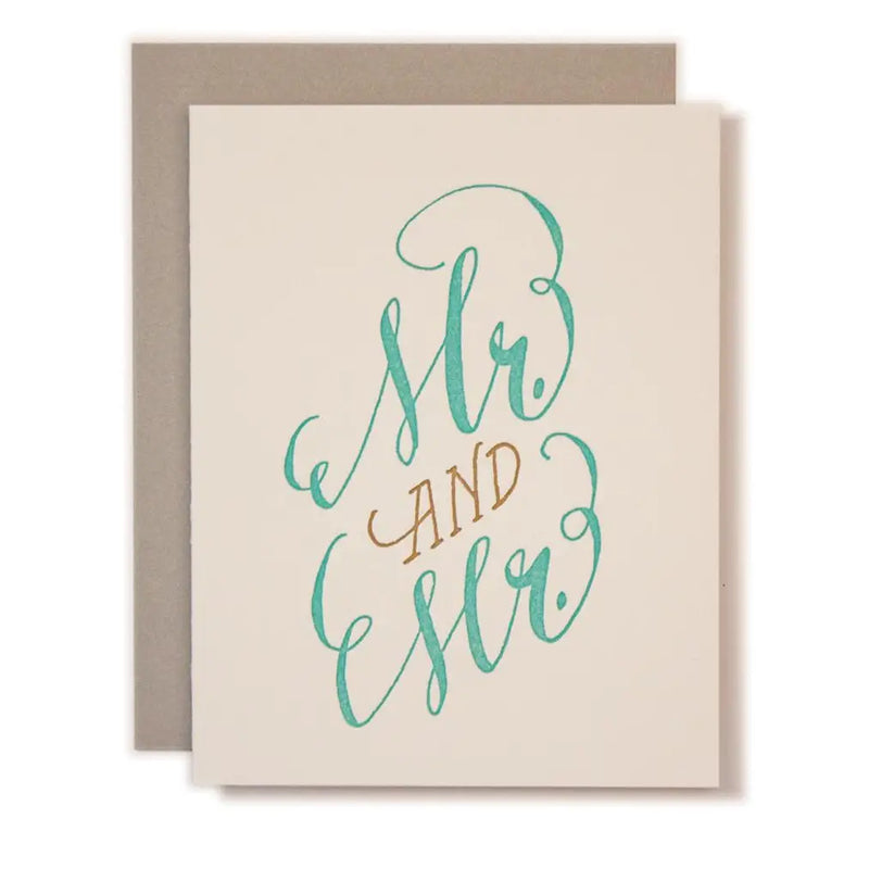 Mrs. And Mrs Wedding Card