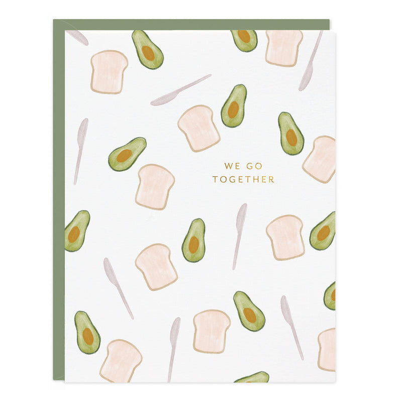 Avocado Toast Love Card