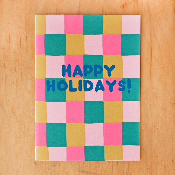 Happy Holidays Squares Card