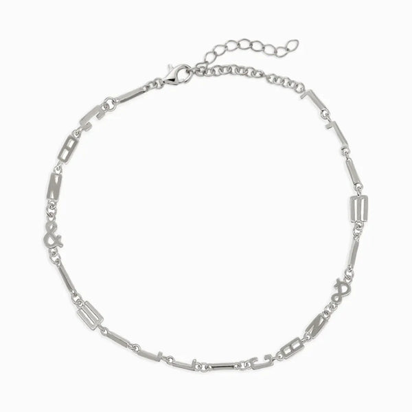 Affirmation Bracelet - "I Can & I Will- Sterling Silver