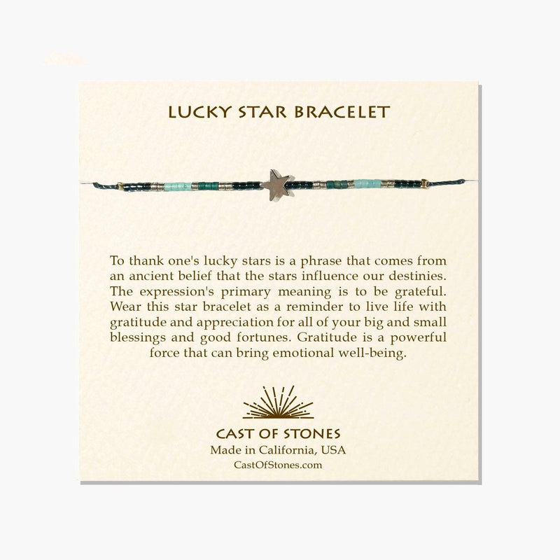 Lucky Star Bracelet - Silver & Blue