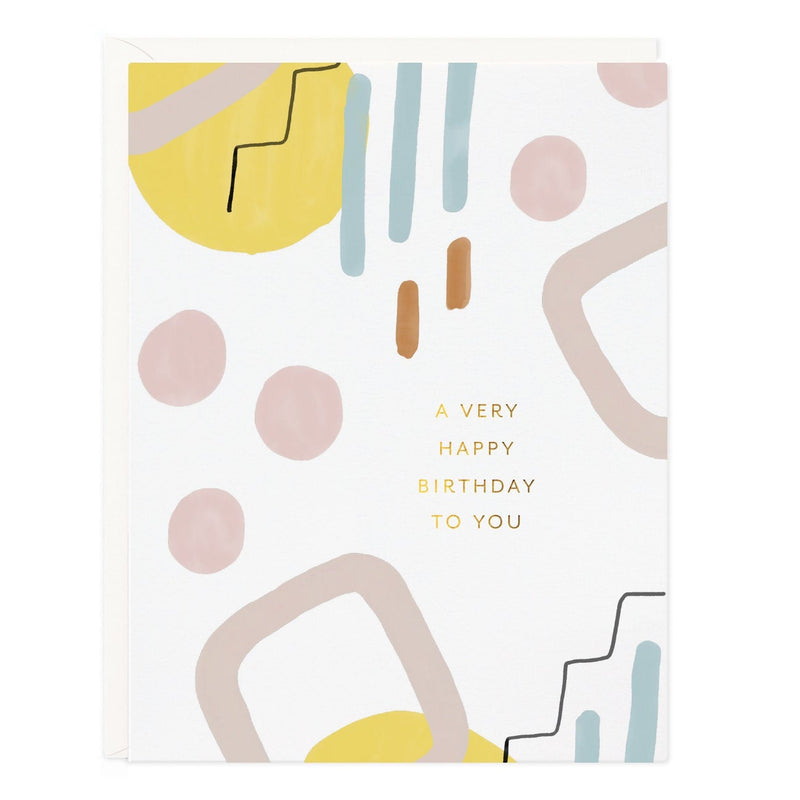 Birthday Abstract Greeting Card