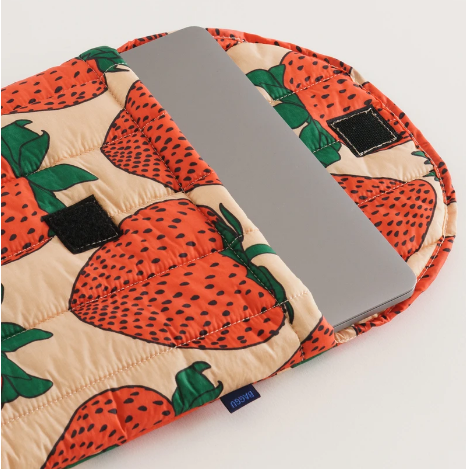 Puffy Laptop Sleeves 16" - Strawberry