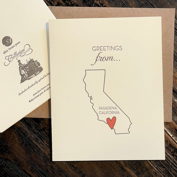 Greetings From Pasadena Card