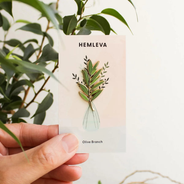 Olive Branch Enamel Pin