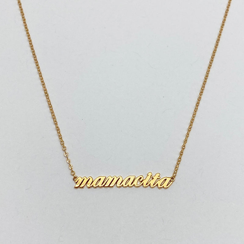"Mamacita" Vermeil Necklace