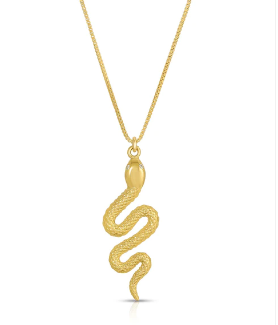 Snake Pendant on Adjustable 22" Chain
