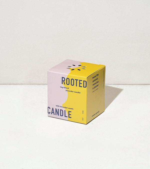 Rooted Candles - Lavender and Cedarwood