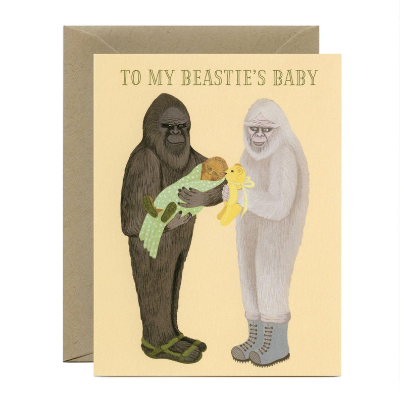 Beastie's Baby Greeting Card